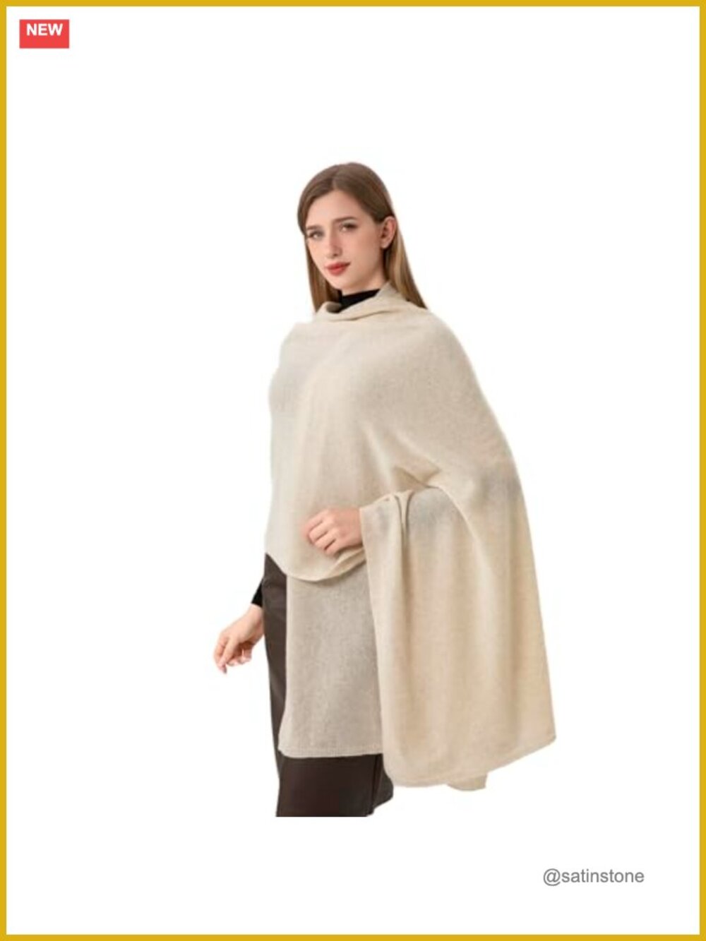 Luxury Cashmere Wrap Scarf Shawl Stole Pashmina Airplane Travel Blanket Extra
